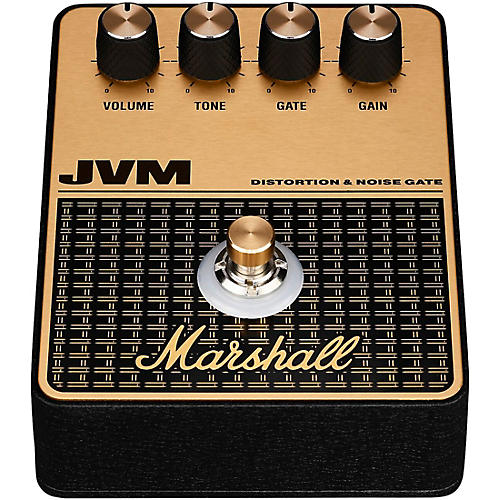 Marshall JVM Distortion and Overdrive Effects Pedal Black and Gold - musicians--Friend