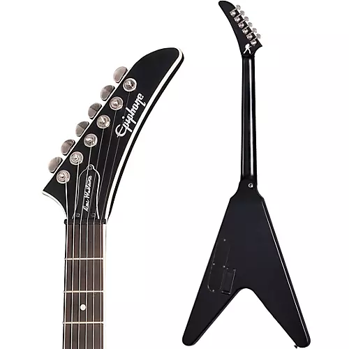 Epiphone Dave Mustaine Flying V Prophecy Electric Guitar Aged Dark Red Burst - musicians--Friend