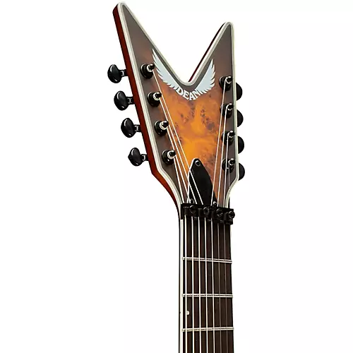 Dean ML Select 8-String Multi-Scale with Kahler Electric Guitar Satin Natural Black Burst - musicians--Friend