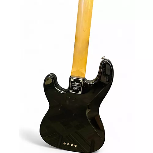 Used Schecter Guitar Research p4 Black Electric Bass Guitar Black - musicians--Friend