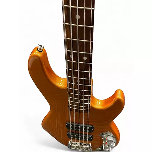 Used G&L USA CLF L2500 5 String TANGERINE SPARKLE Electric Bass Guitar TANGERINE SPARKLE - musicians--Friend