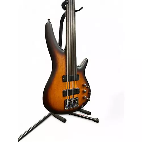 Used Ibanez SRF705 Natural Electric Bass Guitar Natural - musicians--Friend
