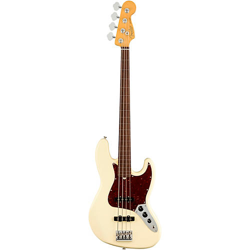 Fender American Professional II Fretless Jazz Bass Rosewood Fingerboard Olympic White - musicians--Friend