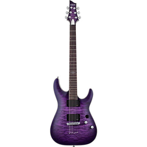 Schecter Guitar Research C-1 Platinum Electric Guitar Satin Purple Burst - musicians--Friend