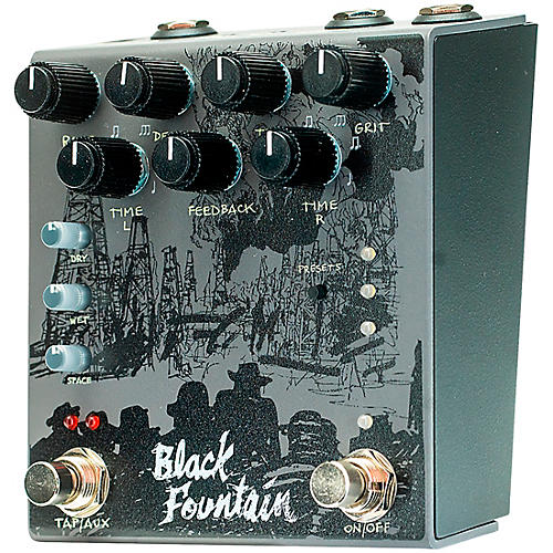 Old Blood Noise Endeavors Black Fountain Stereo Delay Effects Pedal Slate - musicians--Friend