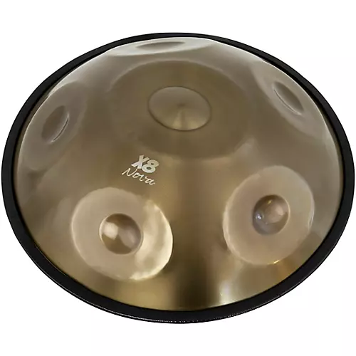 X8 Drums Nova Handpan With Bag and Stand 18 in. Gold - musicians--Friend