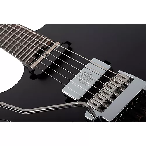Schecter Guitar Research Synyster Gates Custom- 6 TR-S Headless Left-Handed Electric Guitar Satin Black - musicians--Friend