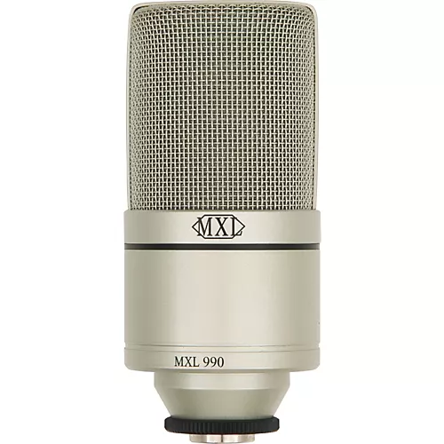 MXL 990 Large-Diaphragm Condenser Microphone With Shockmount - musicians--Friend