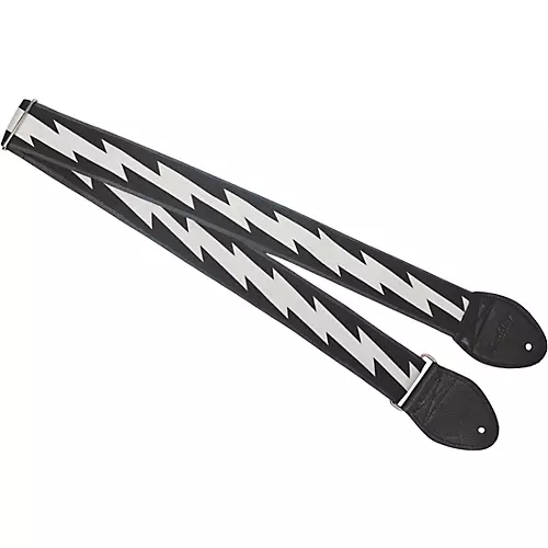 Souldier Lightning Bolt Guitar Strap White 2 in. - musicians--Friend