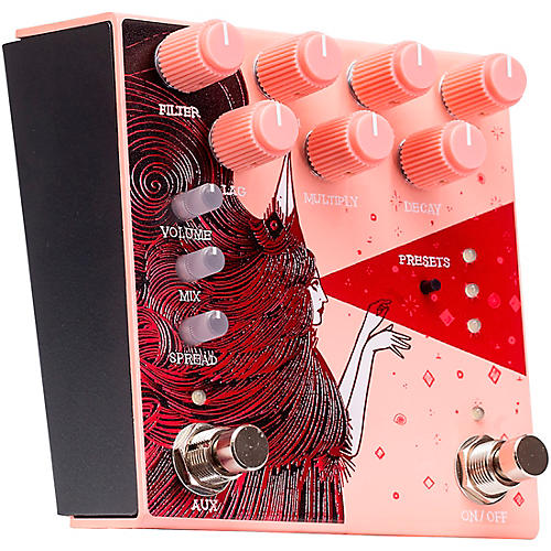 Old Blood Noise Endeavors Dark Star Stereo Soundscape Reverb Effects Pedal Pink - musicians--Friend