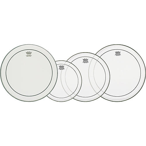 Remo Clear Pinstripe Fusion Pro Pack with Free 14 in. Powerstroke 3 Snare Drum Head - musicians--Friend