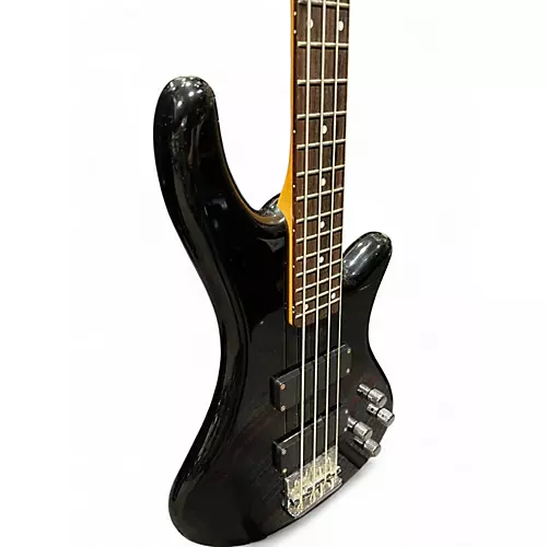 Used Schecter Guitar Research DELUXE 4 Black Electric Bass Guitar Black - musicians--Friend