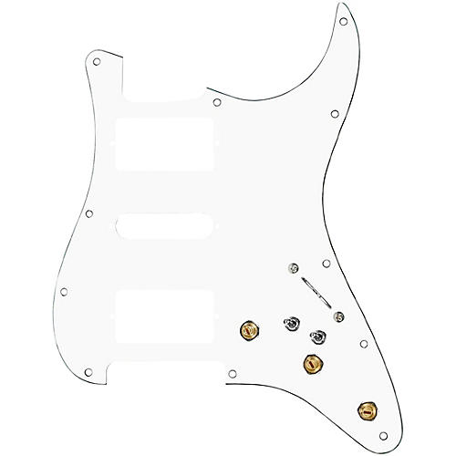 920D Custom HSH Pre-Wired Pickguard for Strat With S7W-HSH-2T Wiring Harness Black - musicians--Friend