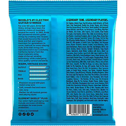 Ernie Ball Extra Slinky Classic Rock and Roll Electric Guitar Strings 3 Pack 8 - 38 - musicians--Friend