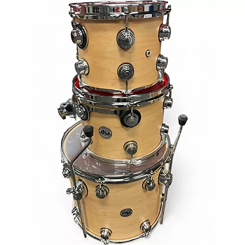 Used DW 4 Piece COLLECTORS SERIES Natural Drum Kit Natural - musicians--Friend