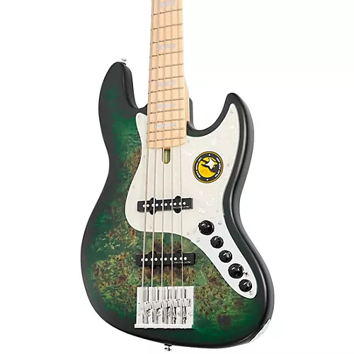 Sire Marcus Miller V7 Swamp Ash Reissue 5-String Electric Bass Satin Transparent Green - musicians--Friend