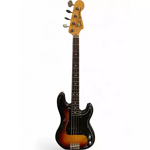 Vintage 1980s Squier PRECISION BASS MIJ 2 Color Sunburst Electric Bass Guitar 2 Color Sunburst - musicians--Friend