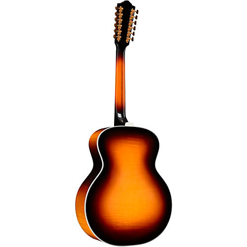 Guild F-512E Maple Jumbo 12-String Acoustic-Electric Guitar Antique Burst - musicians--Friend
