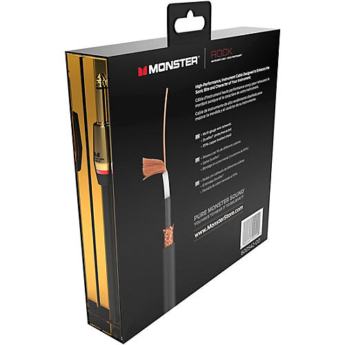Monster Cable Prolink Rock Pro Audio Instrument Cable 12 ft. Black - musicians--Friend