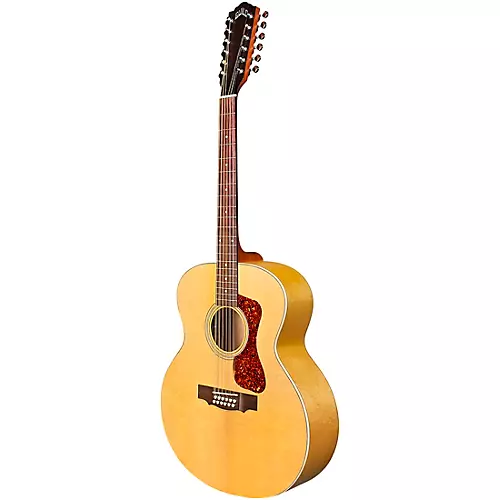 Guild F-2512E Jumbo 12-String Acoustic-Electric Guitar Natural - musicians--Friend