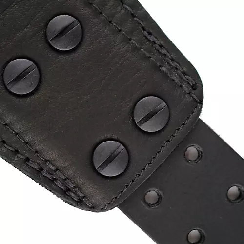 RICHTER Raw V Nappa Guitar Strap Black - musicians--Friend