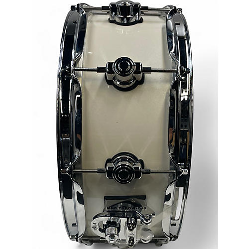 Used DW 5.5X14 Performance Series Snare white sparkle  Drum white sparkle  10 - musicians--Friend