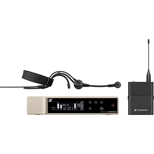 Sennheiser EW-D Evolution Wireless Digital System With ME 3 Cardioid Headset Microphone R1-6 - musicians--Friend