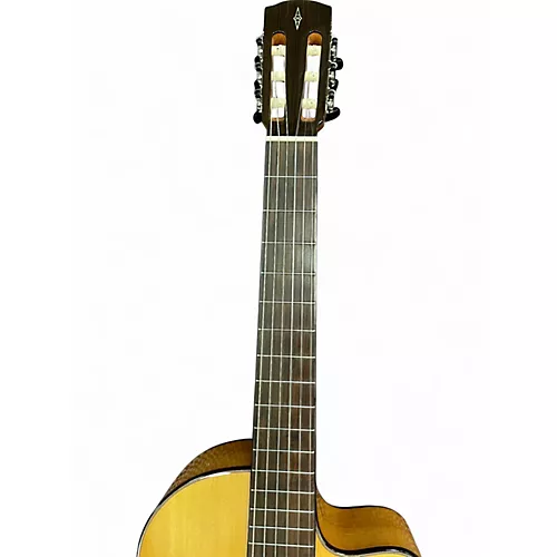 Used Alvarez CF6CE Natural Classical Acoustic Electric Guitar Natural - musicians--Friend