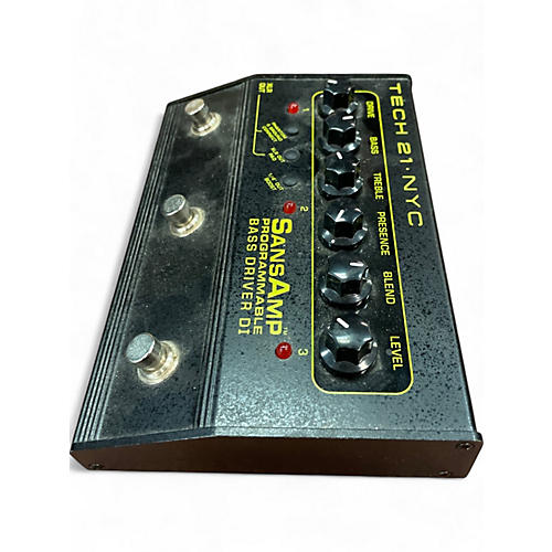 Used Tech 21 Sansamp PBDR Bass Driver DI Bass Effect Pedal - musicians--Friend