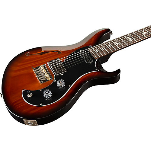PRS S2 Vela Semi-Hollow Electric Guitar Scarlet Sunburst - musicians--Friend