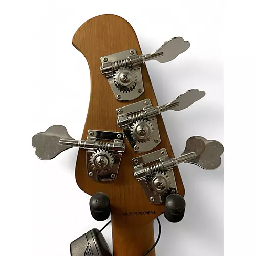 Used Sterling By Music Man STINGRAY Silver Electric Bass Guitar Silver - musicians--Friend