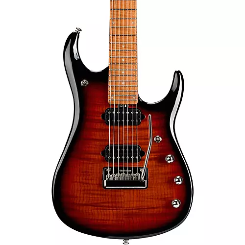 Ernie Ball Music Man JP15 7 7-String Flamed Maple Top Electric Guitar Cerulean Paradise - musicians--Friend