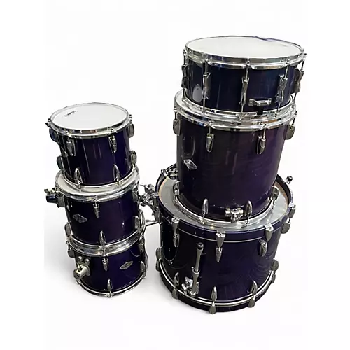 Vintage 1990s Yamaha 6 Piece Beech Custom Blueberry Purple Drum Kit Blueberry Purple - musicians--Friend