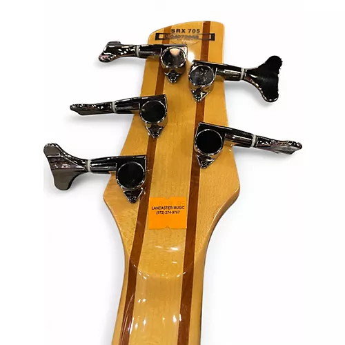 Used Ibanez SRX705 5 String Natural Electric Bass Guitar Natural - musicians--Friend