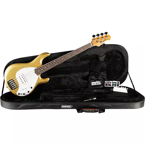 Ernie Ball Music Man StingRay5 Special H 5-String Electric Bass Guitar Black and Chrome - musicians--Friend