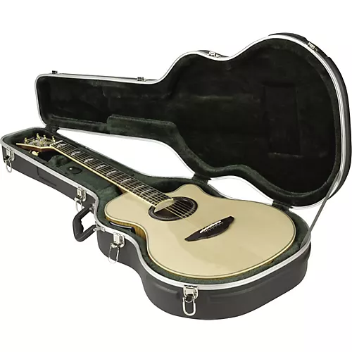SKB SKB-3 Economy Thin-Line Acoustic-Electric/Classical Guitar Case Black - musicians--Friend