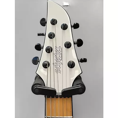Used Schecter Guitar Research KM7 MKIII Snowblind White Solid Body Electric Guitar Snowblind White - musicians--Friend
