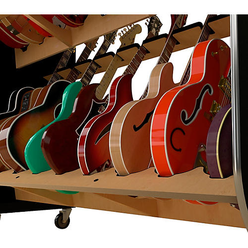 A&S Crafted Products The Session-Pro Double-Stack Mobile Guitar Rack - musicians--Friend
