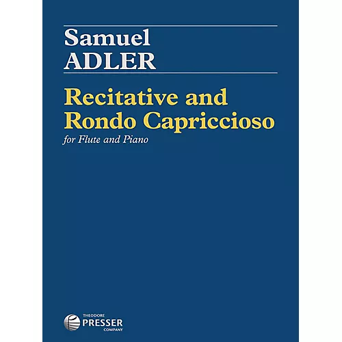 Carl Fischer Recitative and Rondo Capriccioso - Flute with Piano - musicians--Friend