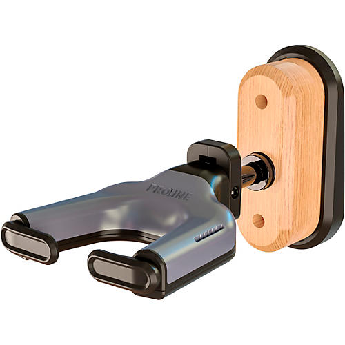 Proline MOUNT Premium Wall-Mounted Guitar Hanger With Auto-Closing Yoke Mahogany - musicians--Friend