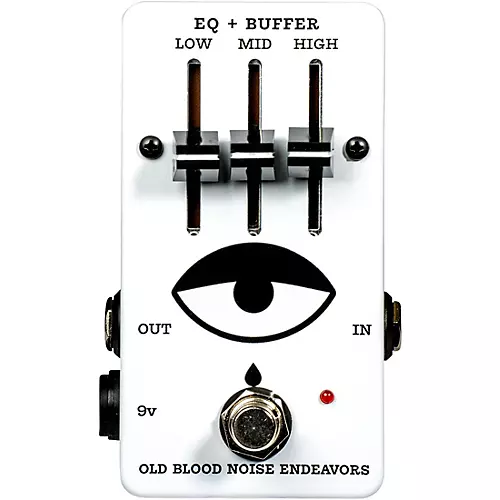 Old Blood Noise Endeavors 3-Band EQ + Buffer With Sliders Effects Pedal White - musicians--Friend