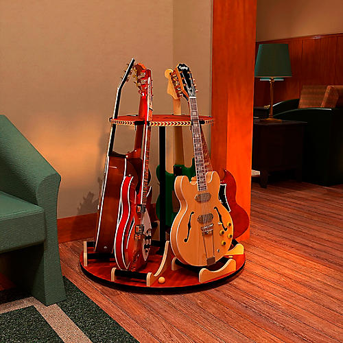 A&S Crafted Products Carousel Deluxe Multi Guitar Stand - musicians--Friend