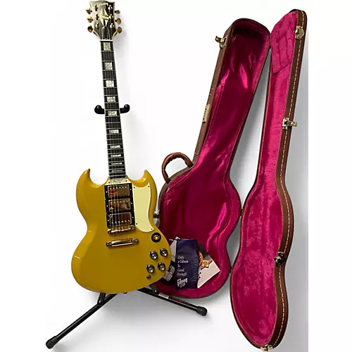 Used Gibson LES PAUL 30TH ANNIVERSARY CUSTOM SHOP TV Yellow Solid Body Electric Guitar TV Yellow - musicians--Friend