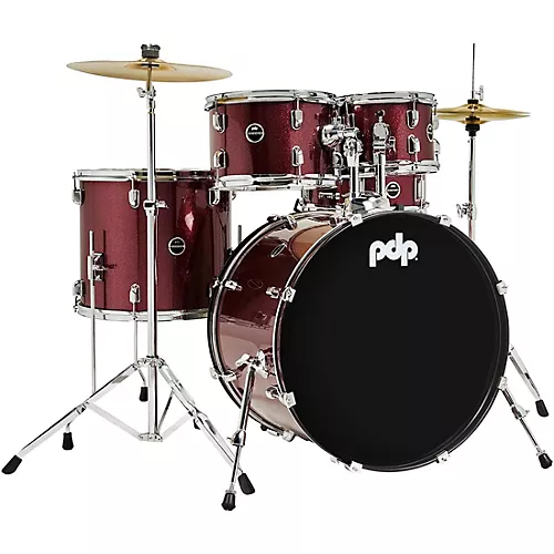PDP by DW Encore Complete 5-Piece Drum Set With Hardware & Cymbals Azure Blue - musicians--Friend