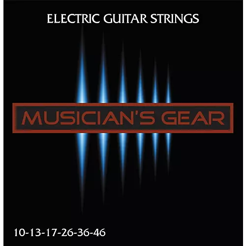 Musician's Gear Electric Nickel Plated Steel Guitar Strings 10-46 - 5-Pack - musicians--Friend