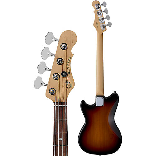 G&L Fullerton Deluxe Fallout Shortscale Electric Bass Himalayan Blue - musicians--Friend
