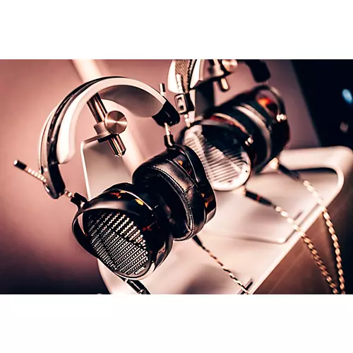 Audeze LCD-5 Black/Brown Red Acetate Rings - musicians--Friend