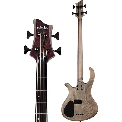 Schecter Guitar Research Riot-4 Bass Aurora Burst - musicians--Friend