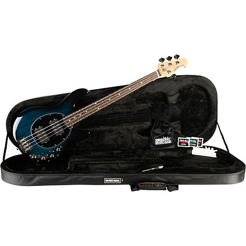 Ernie Ball Music Man StingRay Special HH Electric Bass Guitar Black and Chrome - musicians--Friend