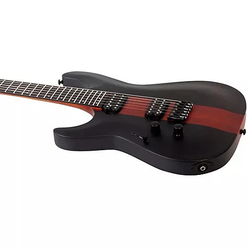 Schecter Guitar Research C-1 Rob Scallon Left-Handed Electric Guitar Satin Dark Roast - musicians--Friend